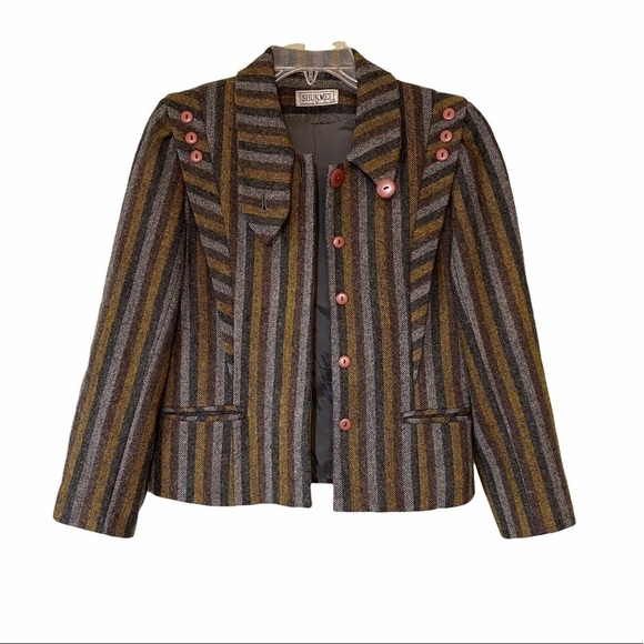 Shukmei Jackets & Blazers - Shukmei Jacket Striped Sz Small